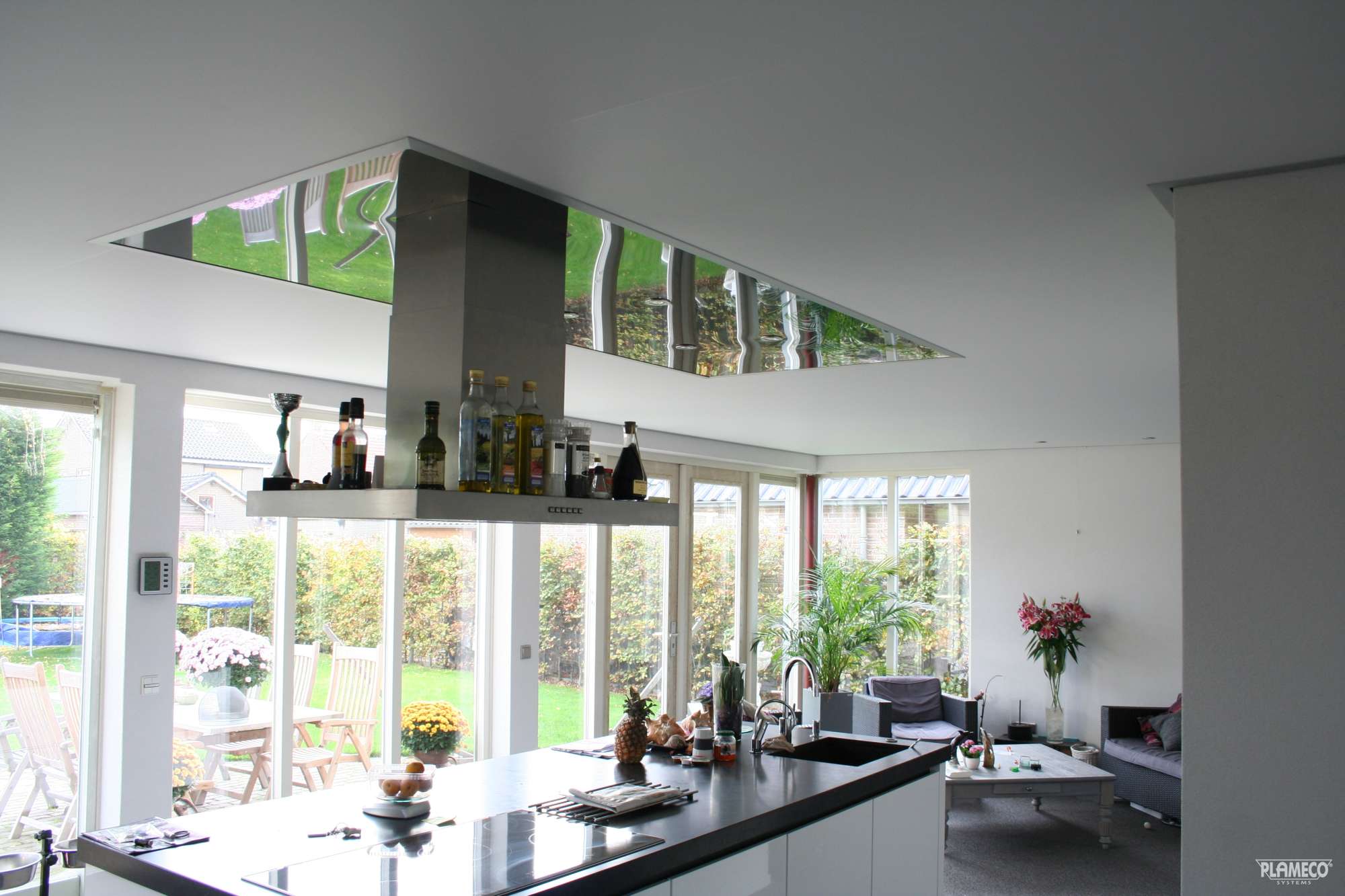 Plameco plafond in de keuken